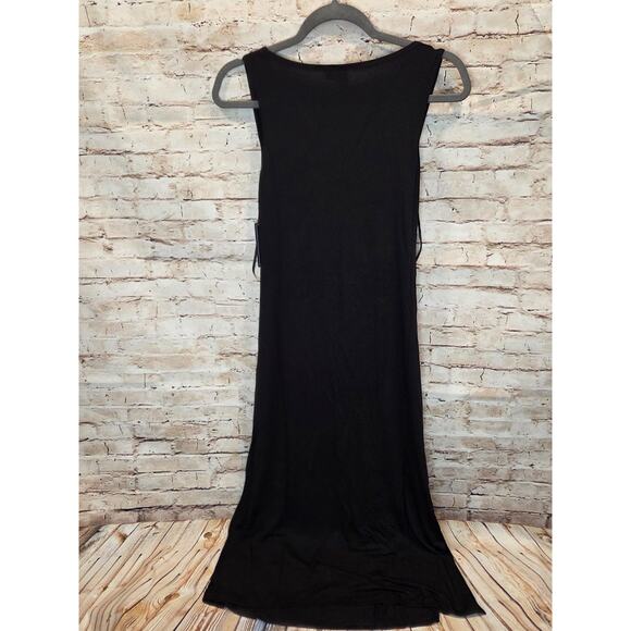 Volcom Sleeveless Black Dress Knee Length Size Small - Picture 4 of 4